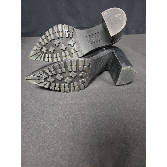 Charles David Black Leather Size 9.5 Platform Ankle Chelsea Deputy Boot Bootie - Picture 8 of 8